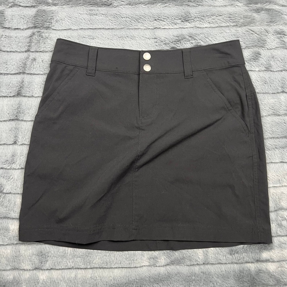 Columbia Omni-Shield Black Hiking Skort Womens Size 2 Active Outdoor Golf Skirt